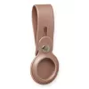Newface Airtag Askılı Deri Kılıf - Rose Gold