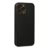 Newface iPhone 13 Pro Max Kılıf Coco Deri Silikon Kapak - Siyah