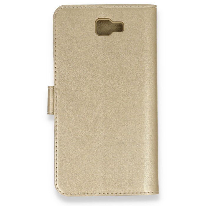 Newface Samsung Galaxy J7 Prime Kılıf Trend S Plus Kapaklı Kılıf - Gold