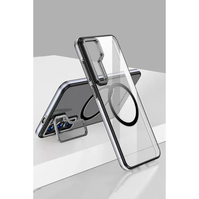 Joko Samsung Galaxy S24 Crystal Magsafe Kapak - Siyah