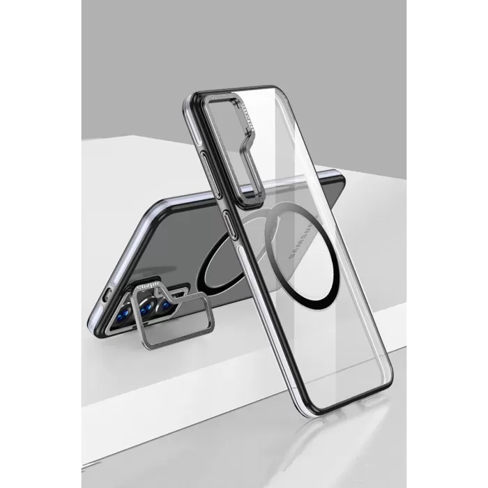 Joko Samsung Galaxy S24 Crystal Magsafe Kapak - Siyah