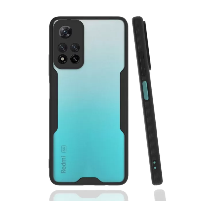 Newface Xiaomi Redmi Note 11 Pro Plus 5G Kılıf Platin Silikon - Siyah