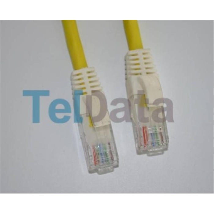 Teldata TLD-030YY Cat6 0.30MT Sarı Utp Patch Kablo