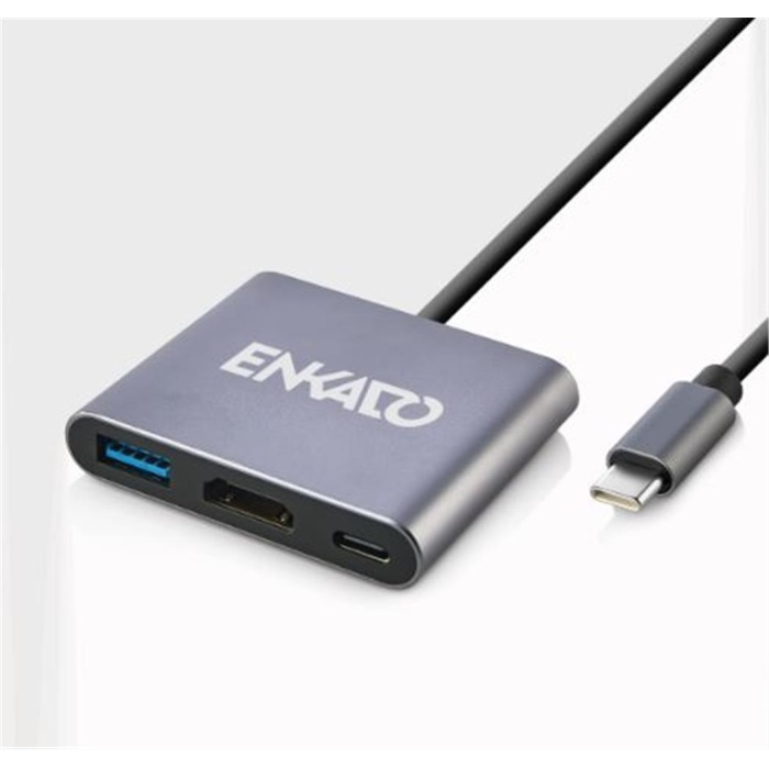 ENKADO EKD-TP43 TYPCE-C TO 3 İN1 HDMI +PD +USB 3,0 ADAPTÖR