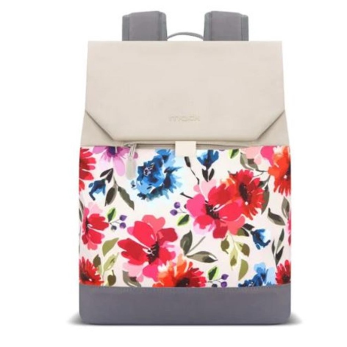 Mack MCE-1306 14.1  ZEN Eco Günlük Sırt Çantası Bej Çiçekli