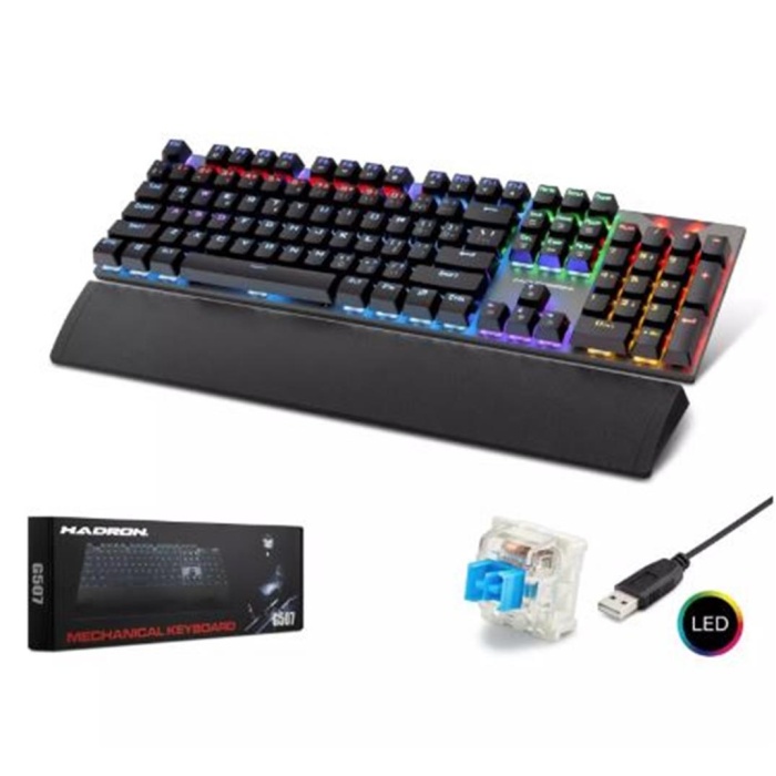 HADRON G507 KABLOLU MEKANİK RGB OYUN KLAVYE
