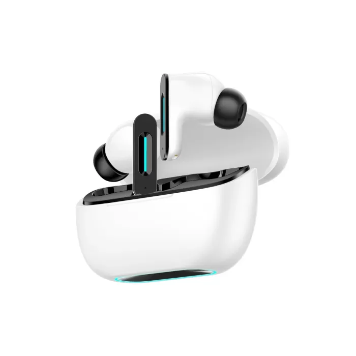Newface LS-518 Aktif Gürültü Engelleyici Özellikli TWS Airpods Kulaklık - Beyaz-Siyah
