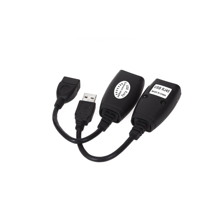 Vcom CU824 USB RJ45 Extender Plastik 45m Uzatıcı