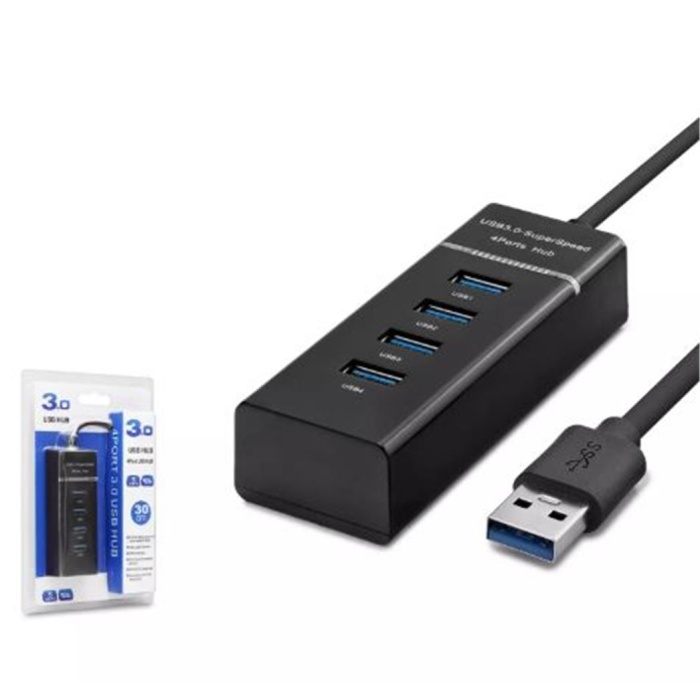 Hadron Hdx7017 Usb3.0 Hub 3-Usb + Usb3.0 30Cm Siyah