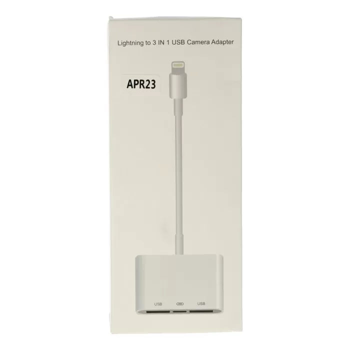 Newface APR23 Iphone Otg 3in1 - Beyaz