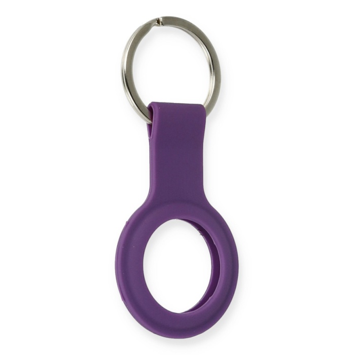 Newface Airtag Silikon Kılıf - Mor