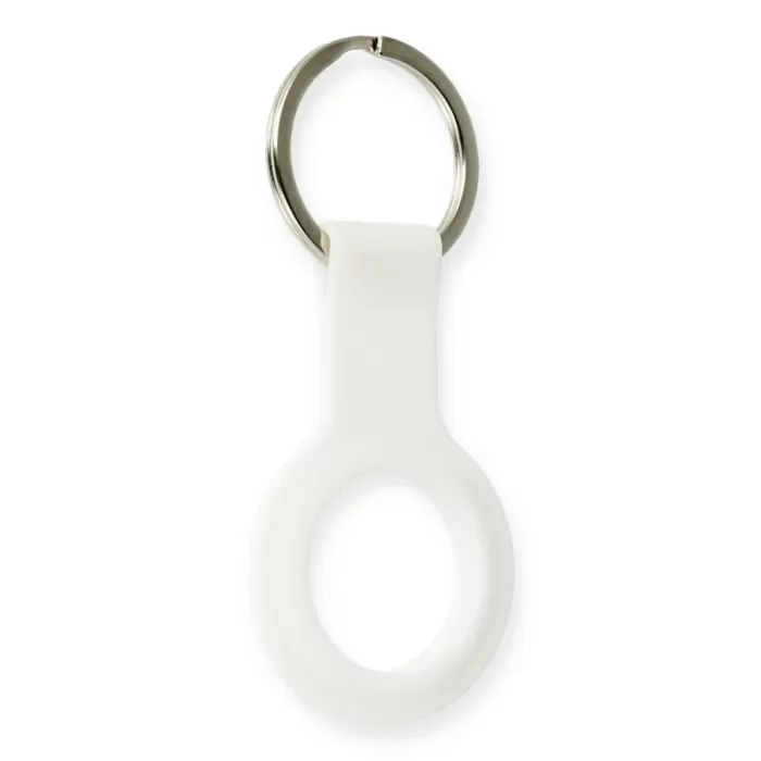 Newface Airtag Silikon Kılıf - Beyaz