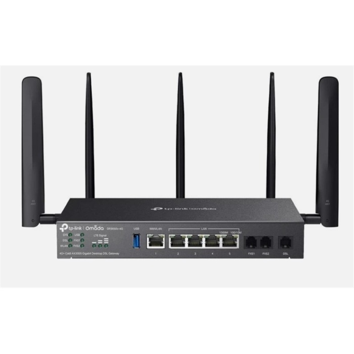 TP-Link Omada DR3650v V1 Gateway 1GbE Wi-Fi 6 2.4 GHz, 5 GHz