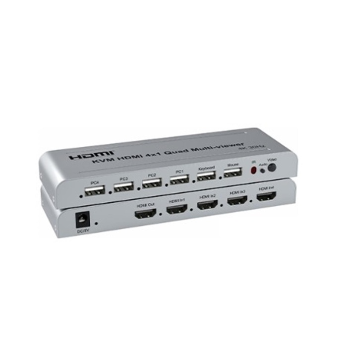 Novacom NVC-HDSW4-KVM 4K HDMI Switcher 4×1