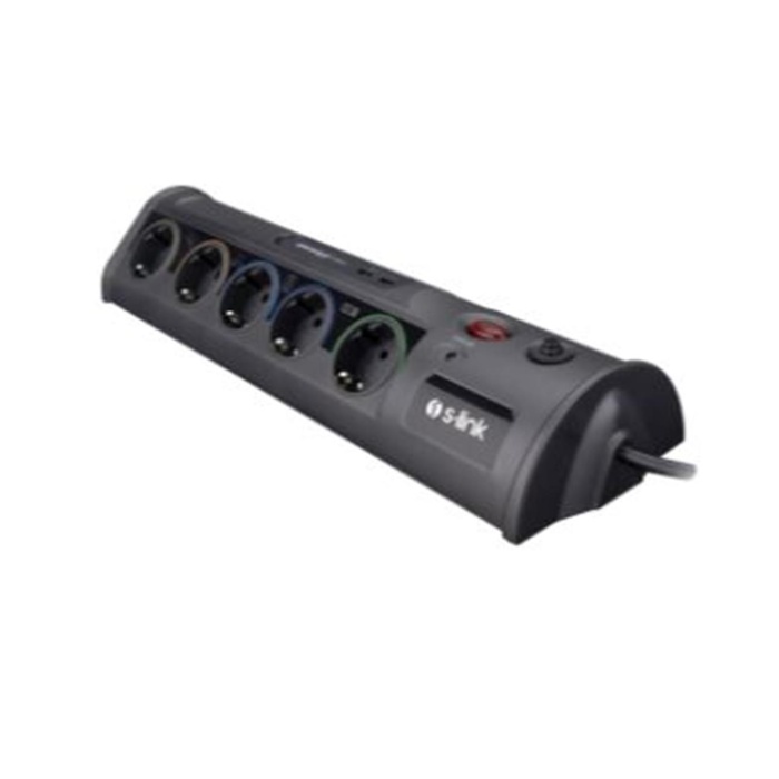 S-link SPG3-J-5 1.5m 306Joule 5Li Akım Kor.Siyah Priz