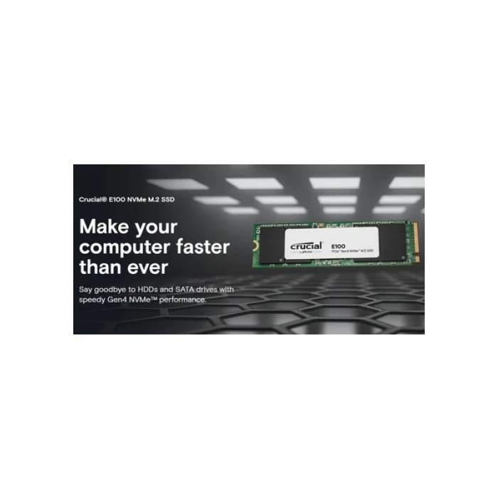 CRUCIAL E100 1TB PCIe 4.0 x4 NVMe 5000-4500MB/s SSD CT1000E100SSD8