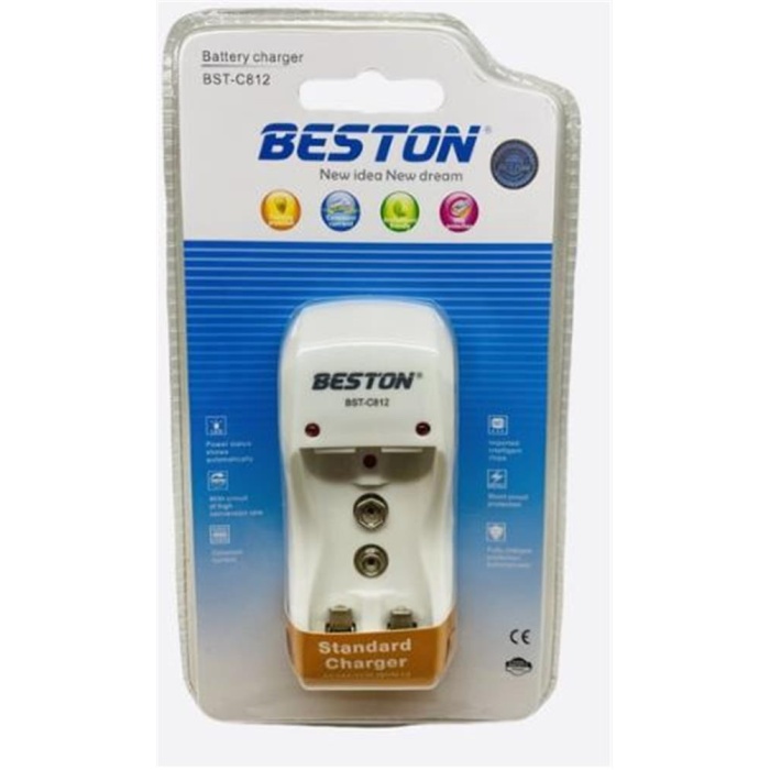 Beston C812 2 li  Pil Şarj Cihazı AA-AAA-9V