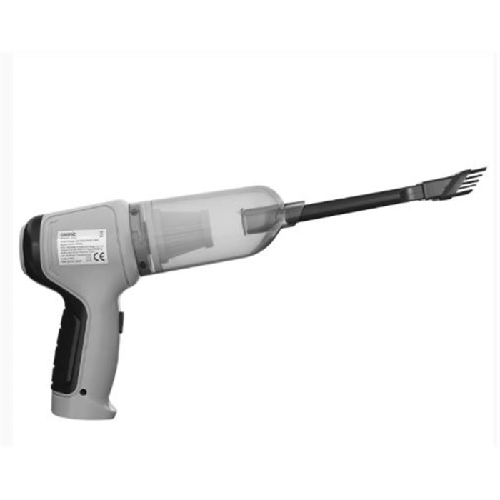 Asonic S2025 Gri-Siyah Kablosuz Üflemeli Mini Araç El Şarjlı Süpürgesi 120W 2000mAh 9000PA Emiş