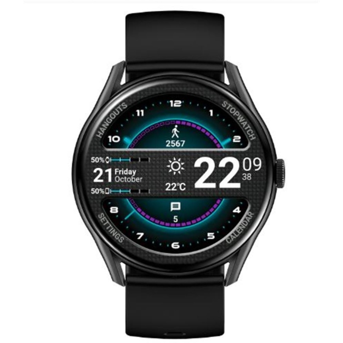 S-link W1 Clarity GloryFit + Bluetooth Uyumlu 1.43 Amoled Ekran 300mAh Bataryalı Siyah Akıllı Saat