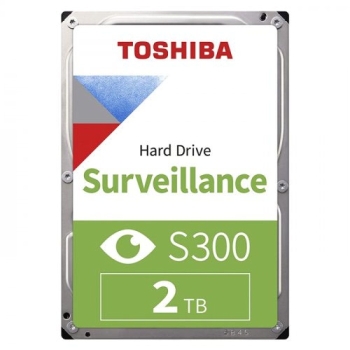 TOSHIBA 3.5 S300 2TB 5400RPM 128MB SATA3 HDWT720UZSVA (7/24) (3 YIL DİST. GARANTİLİ)