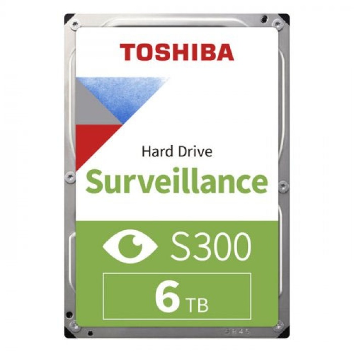 TOSHIBA 3.5 S300 6TB 5400RPM 256MB SATA3 HDWT860UZSVA (7/24) (3 YIL DİST. GARANTİLİ)