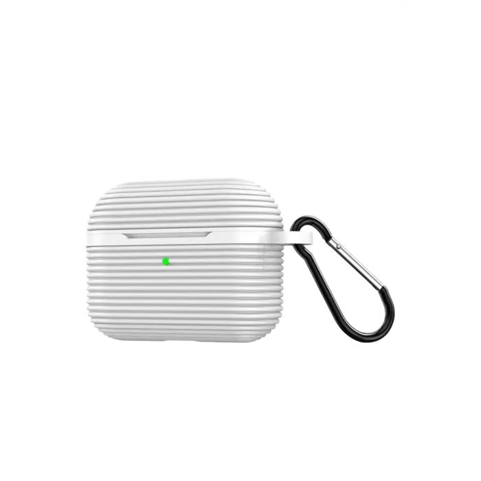 Newface Airpods Pro 3 (3.nesil) Raven Silikon Kılıf - Beyaz