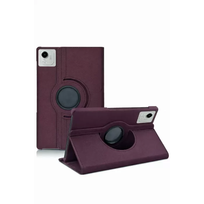 Newface Huawei Honor Pad X9A 360 Tablet Deri Kılıf - Mürdüm