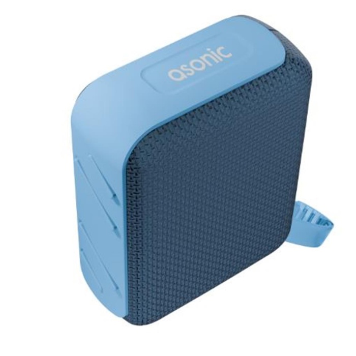 Asonic AS-03 Mavi USB-TF-TWS-Bluetooth Destekli 5W 1200mAh Type-C Speaker