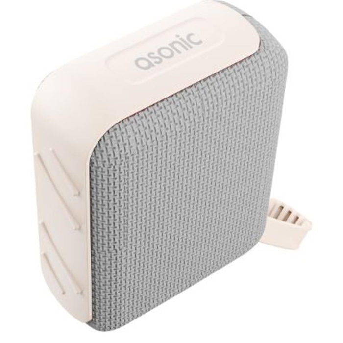Asonic AS-03 Bej USB-TF-TWS-Bluetooth Destekli 5W 1200mAh Type-C Speaker