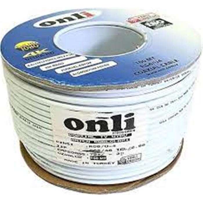 Onli ON-4803 RG6-U4 48 Tel 0,90 CCS-AL 100 metre Anten Uydu Kablosu