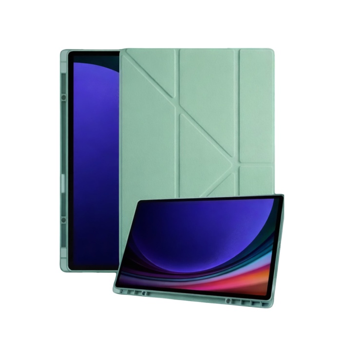 Newface Samsung Galaxy Tab A11 Plus Kalemlikli Mars Tablet Kılıfı - Açık Yeşil