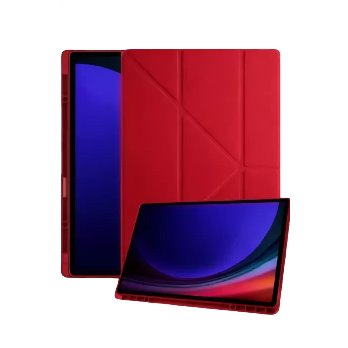 Newface Samsung Galaxy Tab A11 Plus Kalemlikli Mars Tablet Kılıfı - Kırmızı