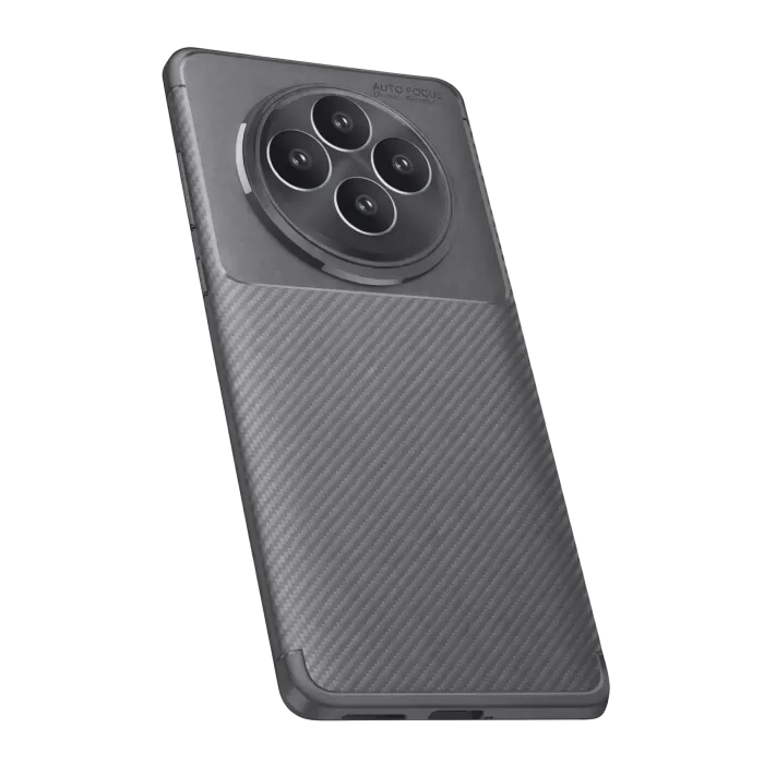 Newface Oppo Reno 11 FS Kılıf Auto Focus Karbon Kapak - Gri