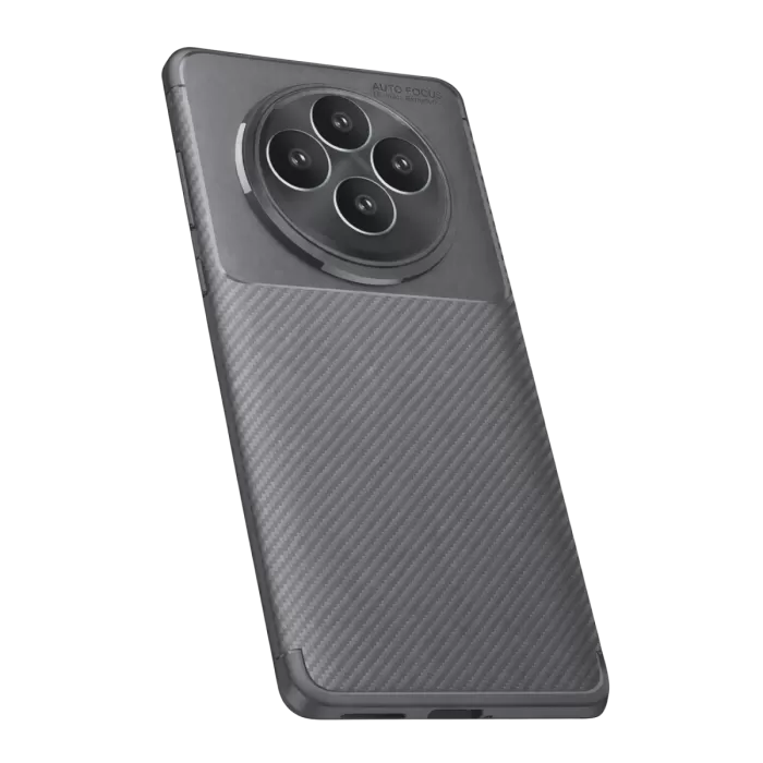 Newface Oppo Reno 11 FS Kılıf Auto Focus Karbon Kapak - Gri