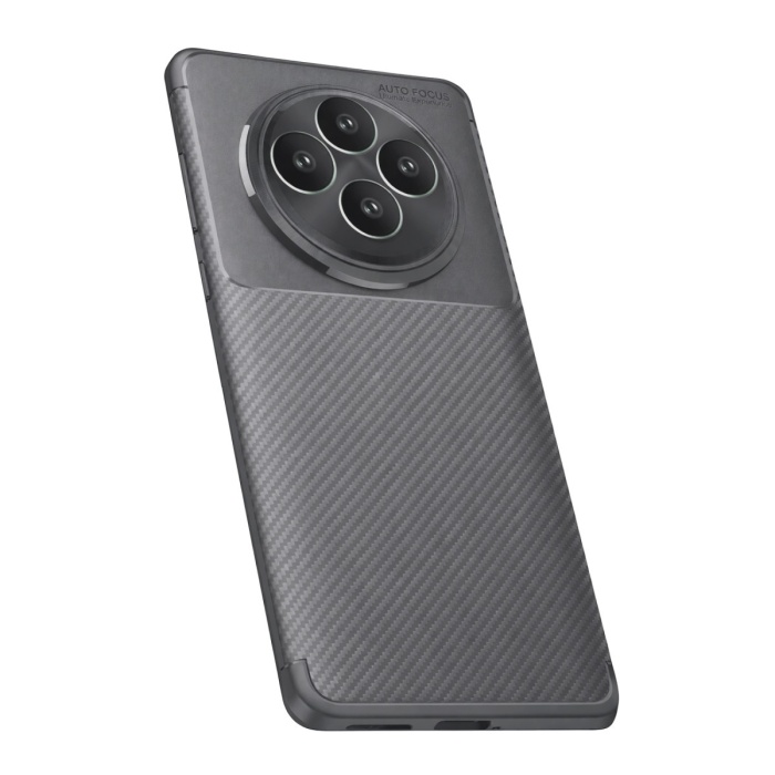 Newface Oppo Reno 11 FS Kılıf Auto Focus Karbon Kapak - Gri