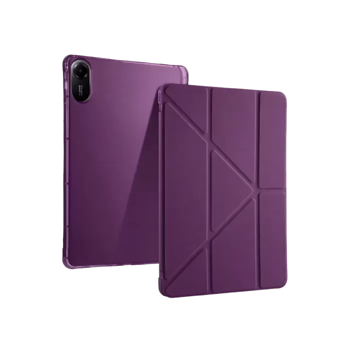 Newface Xiaomi Redmi Pad 2 Kalemlikli Mars Tablet Kılıfı - Mürdüm