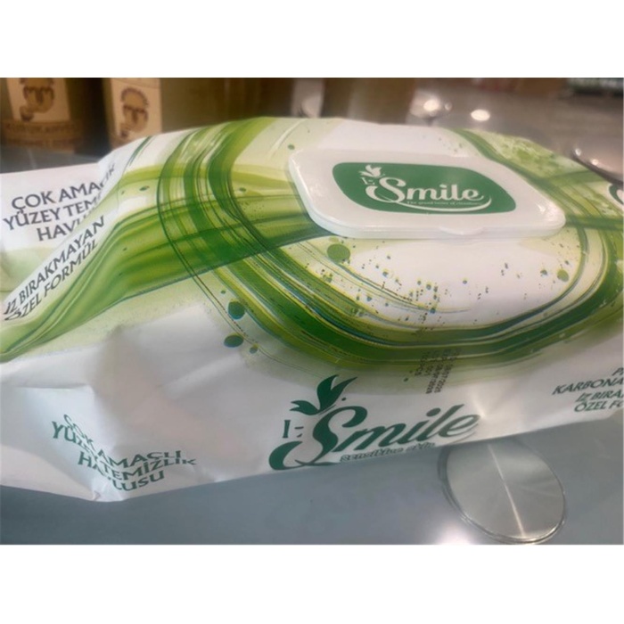 Smile 100lü Çok Amaçlı Yüzey Temizleme  (Mop İçinde Kulanılabilir) 48 Saat Etkili (Beyaz Sabun)