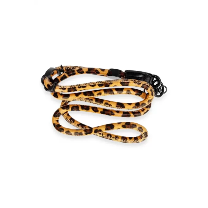 Onegif JI Leopar Desenli Boyun Askısı - Turuncu