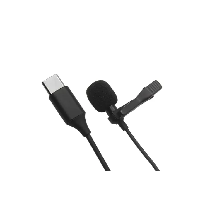 Newface Type-C 2 Metre Double Mikrofon - Siyah