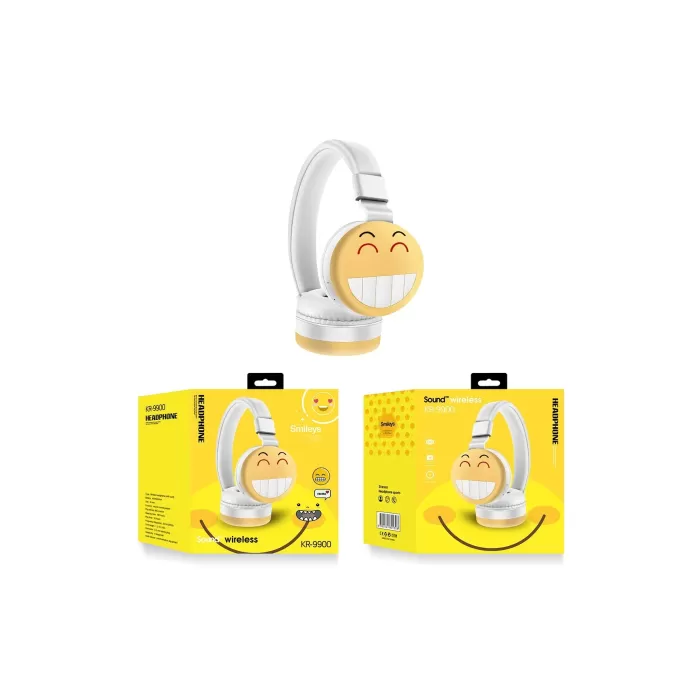 Karler Bass KR9900 Kablosuz Kafaüstü Kulaklık - Sarı