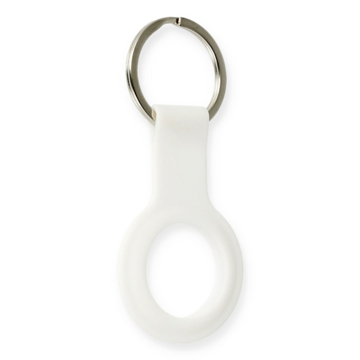 Newface Airtag Silikon Kılıf - Beyaz