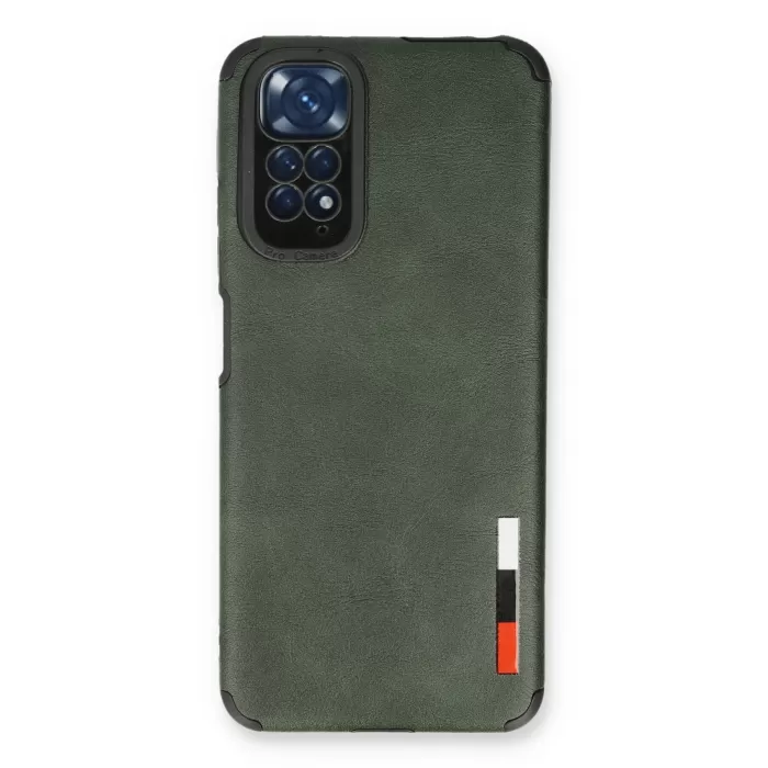 Newface Xiaomi Redmi Note 11 Kılıf Loop Deri Silikon - Yeşil