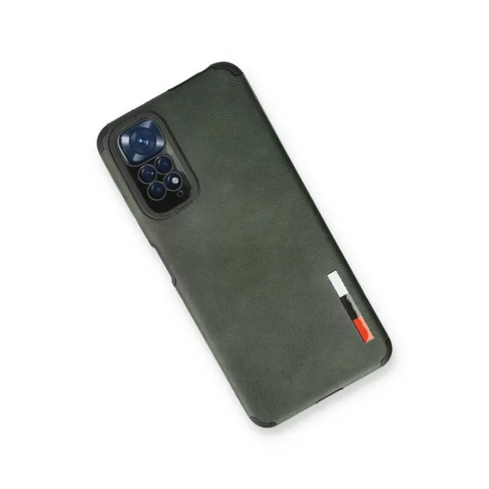 Newface Xiaomi Redmi Note 11 Kılıf Loop Deri Silikon - Yeşil