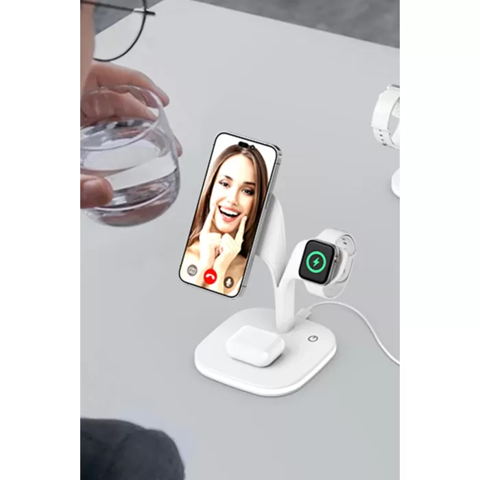 Newface YM-UD22 Kablosuz Şarj Masaüstü Set - Lila