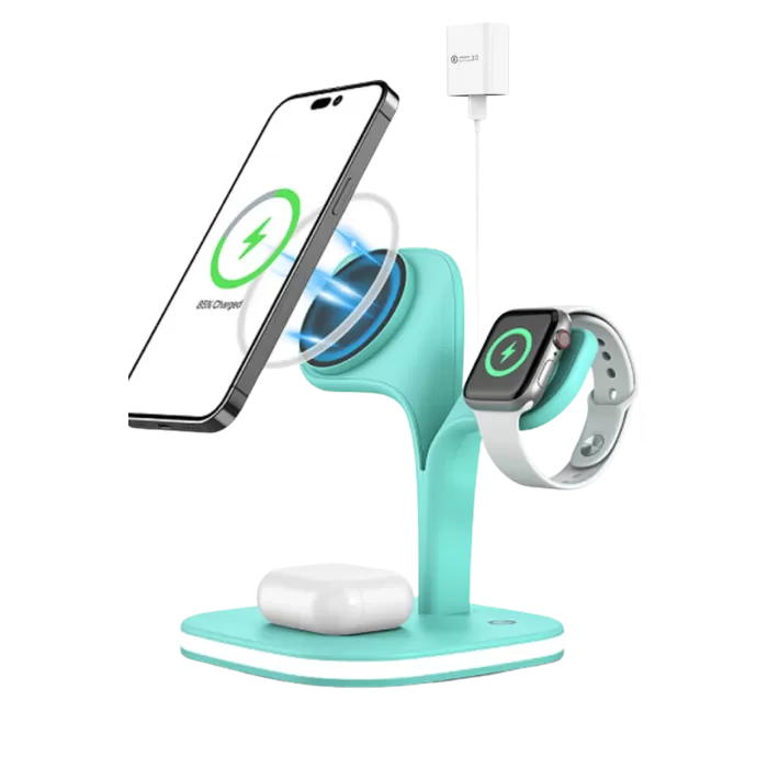 Newface YM-UD22 Kablosuz Şarj Masaüstü Set - Yeşil