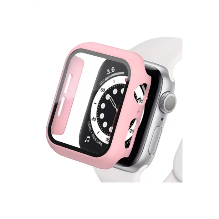 Newface Apple Watch 44mm Camlı Kasa Ekran Koruyucu - Rose