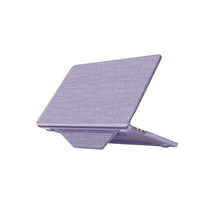 Newface Macbook Air 15 2023 Macbook Kumaş Kapak - Mor