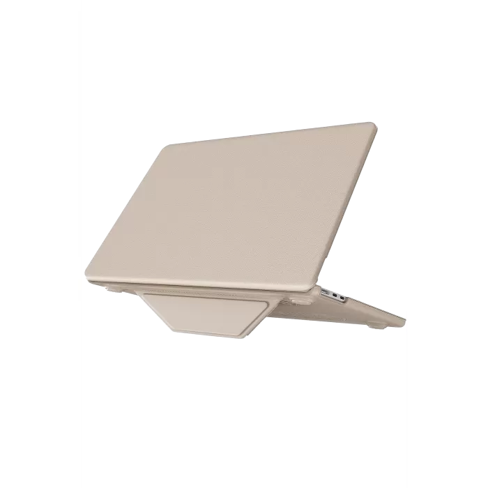 Newface Macbook Air 15 2024 Macbook Deri Kapak - Gold