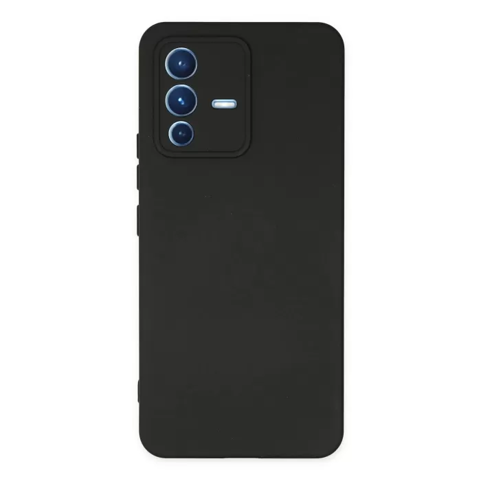 Newface Vivo V23 5G Kılıf Nano içi Kadife Silikon - Siyah