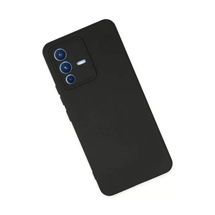 Newface Vivo V23 5G Kılıf Nano içi Kadife Silikon - Siyah